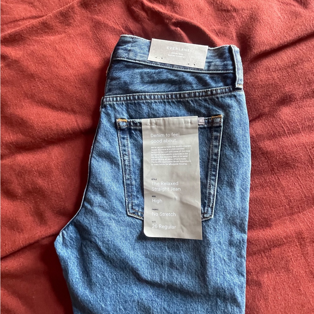 Everlane The Relaxed Straight Jean 26 Regular